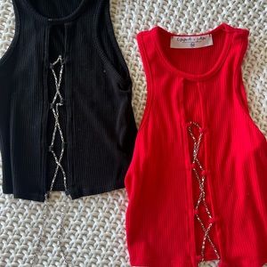 Two shirts PRICE OF ONE Chain lace tops